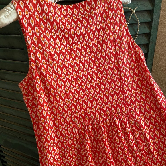 NWOT J. Jill Cotton Shift, XS/S, Orange/Yellow/Cream - Picture 2 of 6